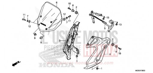 FRONT COWL NC700SDD de 2013